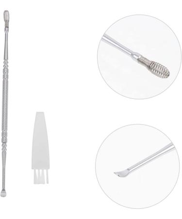 Spiral Ear Pick: Reusable Earwax Remover & Cleaner Tool - Portable and Convenient Spring Silver Design - Household Metal Ear Cleaning Tool - 13x0.5CM - Buy Online on GoSupps.com
