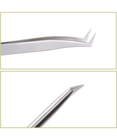 Eyelash Extension Tweezers | Professional L-Tweezers | Bent Pointed Stainless Steel | Gemerry - Buy Online on GoSupps.com