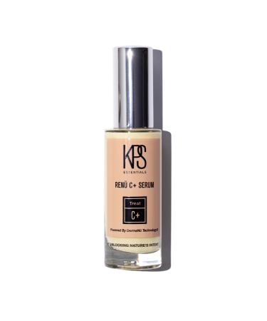 KPS Essentials Ren C+ Serum - 10% Vitamin C for Aging Skin Boosts Collagen & Hydration Fades Dark Spots Improves Skin Smoothness with Lavandin & Myrrh for Age-Defying Results - 1 oz