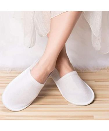 Buy Obelunrp Disposable Shoes - 20 Pairs Plush Hotel Guest Slippers for Women & Men (Size 37-42 White) - Ideal for Kids & Adults - International Shipping Available - Buy Online on GoSupps.com
