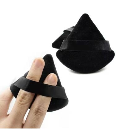 LIUJZZJ 12 Pieces Triangle Makeup Powder Puff - Soft Black Cosmetic Sponges for Loose Powder & Foundation - Perfect for Flawless Application - Buy Online on GoSupps.com