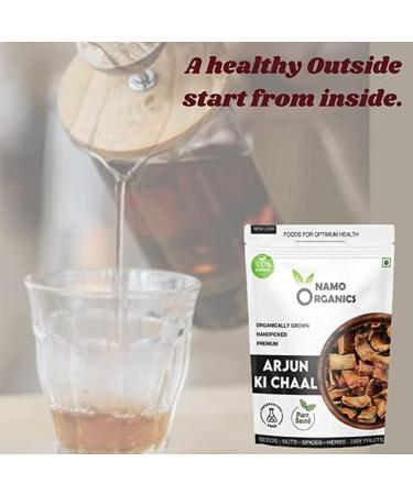 PUB Organics - Organic Arjun ki Chaal - 400 Gm - Arjuna Bark - Sourced from 100% Organic Farms - Buy Online on GoSupps.com