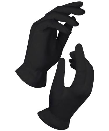 Beauty Care Wear Black Gloves XL (10 pair) - Cotton Gloves for Eczema  Cotton Gloves for Dry Hands  Black Cotton Gloves for Women  Spa Glove  Lotion Glove  Sleeping Glove X-Large (10 Pair) Black