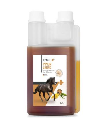 Reavet immune liquid for horses 1l - 100% natural herb mixture immunos juice horse to support the immune system strengthening the immune system