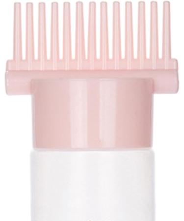 Perfeclan Roots Comb Bottle Hair Dye Bottle Brush Empty Perming Tools Bottle for Salon Home Barbershop Pink - Buy Online on GoSupps.com