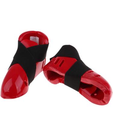 Red Taekwondo Karate Hand & Foot Guard Gear - Sparring Shoes Gloves | Size M - Buy Online on GoSupps.com