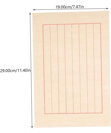 Operitacx 50 Sheets Rice Paper Calligraphy Art Paper Raw Xuan Paper Calligraphy Paper for Beginners Japan - Buy Online on GoSupps.com