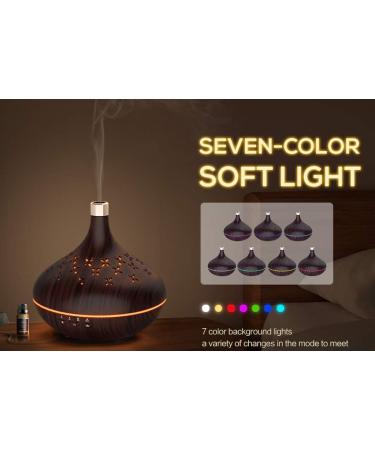 Aromatherapy Humidifier & Essential Oil Diffuser - Perfect Gift for Teens Adults & Seniors - Wood Grain Design - Buy Online on GoSupps.com