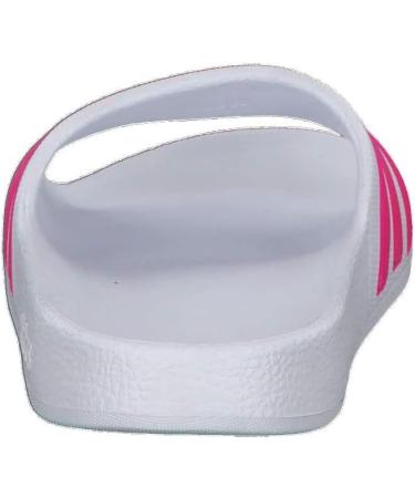 Adidas Unisex Kinder Adilette Aqua Slides - Kids Sandal 29 EU - Ftwr White/Real Magenta | International Shipping Available - Buy Online on GoSupps.com