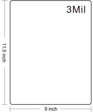 KTRIO 200 Pack 3 Mil Laminating Sheets - 8.5 x 11 Inch Clear Thermal Pouches for Letter Size Paper - 9 x 11.5 Inch Lamination Sheets with Round Corners - Buy Online on GoSupps.com