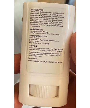 SPF50 PA Daily Sunscreen Stick | Lightweight & Non-Greasy | Fast Absorbing | No White Cast | Natural Finish for All Skin Types | 15gm - Buy Online on GoSupps.com