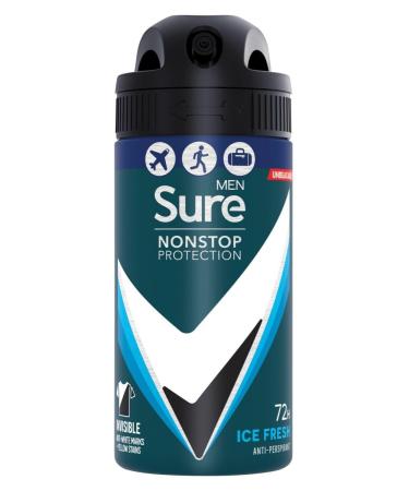 Sure Men Invisible Ice Spray Compressed Anti-Perspirant Deodorant 75ml Case of 6