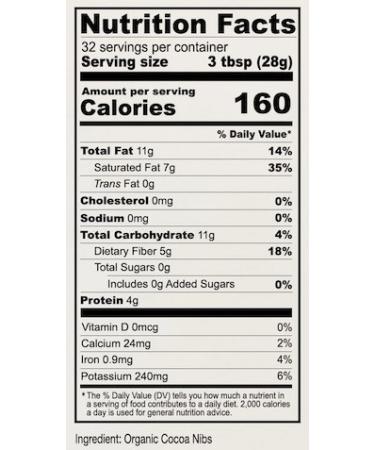 Anthony's Organic Cacao Cocoa Nibs 2 lb - Gluten Free, Batch Tested - 1 Pack - Buy Online on GoSupps.com
