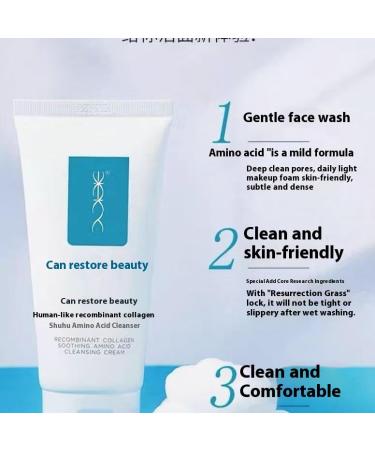 sharkgo Amino Acid Face Wash 30g Collagen Protein Deep Cleansing Oil-Balancing - Buy Online on GoSupps.com