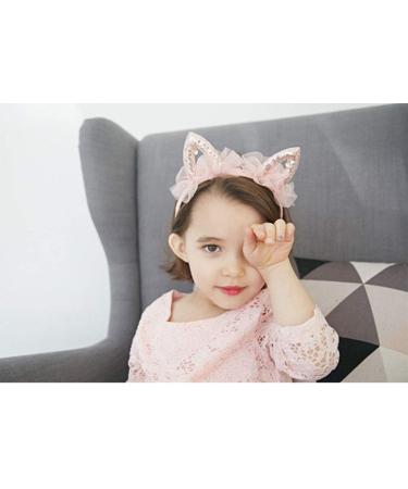 Sequins Lace Cat Ear Headband for Kids - Party Costume Accessory - Buy Online on GoSupps.com