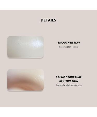  Cryfokt 5D Silicone Reusable Makeup Mannequin Face Board with 20ml Makeup Remover Oil Eyeshadow for Complete Practice - Buy Online on GoSupps.com