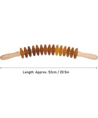 15-Roller Trigger Point Massager for Muscle Relaxation & Lymphatic Drainage - 360 Rotation (Yellow) | International Shipping Available - Buy Online on GoSupps.com
