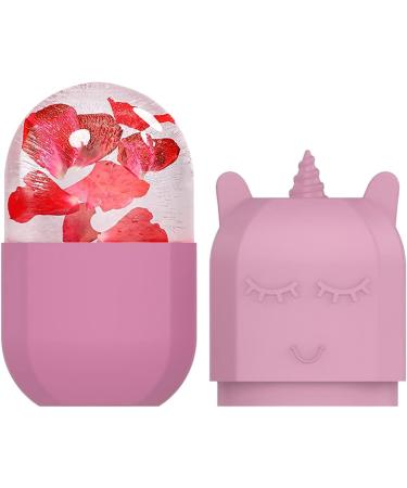 Ice Roller for Face - Portable Silicone Skin Care Tool | Reusable Ice Facial Roller to Brighten & Reduce Fine Lines (Pink - Buy Online on GoSupps.com