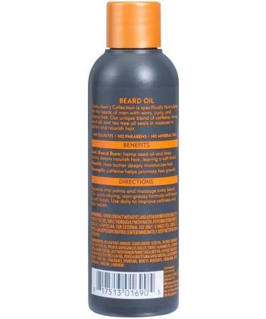 Cantu Men's Beard Oil 3.4oz Tea Tree - 100% Natural Formula - Buy Online on GoSupps.com