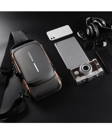 Gutriff Breast Pocket & Shoulder Backpack - Versatile Gray Bag for Work Cycling Sports & Travel - Unisex Design - Buy Online on GoSupps.com