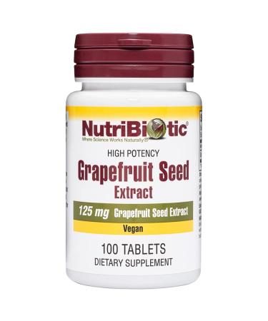 NutriBiotic Grapefruit Seed Extract 125 mg 100 Tablets