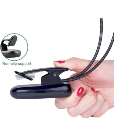 Portable LED Reading Lamp - 8 LED USB Clamping Light Flexible 360 Arm Ideal for Night Reading in Bed - Black - Buy Online on GoSupps.com