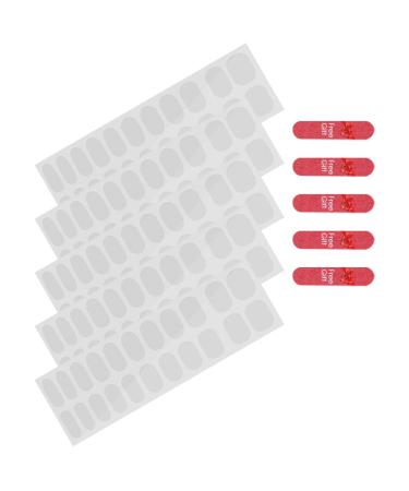 MUSISALY 10 Sheets Nail Stickers Gel Nail Strips Manicure Kit Nail Adhesive Sticker Nail Polish Wraps Nail Art Stickers Gel Strips Cuticle French Manicure Strips Nail Wrap Double Sided Tape - Buy Online on GoSupps.com