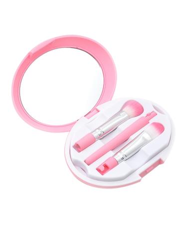 LALADEFIEE 1 Set 5 Pcs Eye Brush Makeup Eyeshadow Premium Makeup Brush Kit Cosmetic Tool Beauty Kit Pink