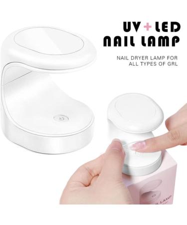 CurCKuad Mini Nail Dryer Lamp - Portable USB LED Nail Curing Light for Gel Polish & Nail Art - Buy Online on GoSupps.com