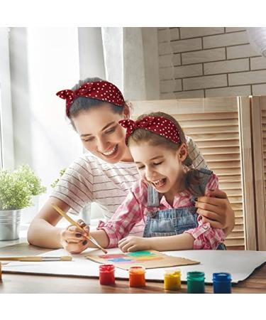Shop Geyan Vintage Bow Headbands - 2 Pack Red & Black Wide Hair Bands with Dots for Women & Girls - International Shipping Available - Buy Online on GoSupps.com