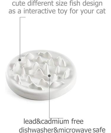 Lorde Ceramic Slow Feeder Cat Bowl - Interactive Bloat Stop Puzzle for Healthy Eating | Dog & Pet Slow Feeding Bowl - Buy Online on GoSupps.com