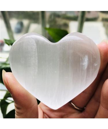 Crystal 5-6cm Natural Selenite Heart Crystal Gypsum White Quartz Rough Minerals Specimen Point Stone JZIGTDEM - Buy Online on GoSupps.com