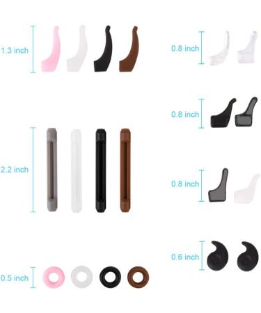 20 Pairs Eyeglass Retainer  Premium Silicone Anti-slip Eyeglass Holder  Multicolor Eyeglass Grips  Eyeglass Ear Hook  Round Eyeglass Retainers - Buy Online on GoSupps.com