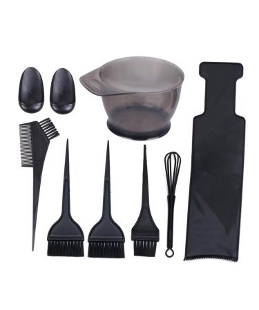 FRCOLOR Set Hair Tint Tool Hair Dye Tint Bowl and Brush for Hair Coloring Hair Dye Brush Hair Bleach Hair Color Board Black Wig Heads Hair Color Kit Hair Dye Bowl Large Hairdressing Tool