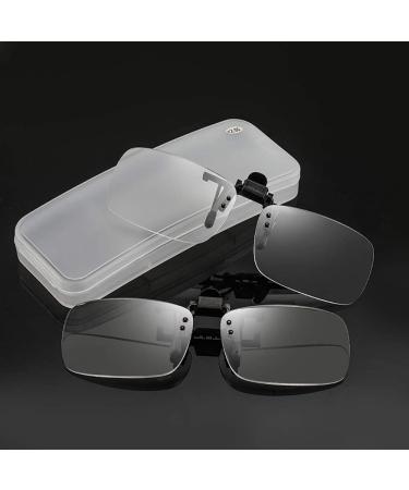 HHCC Transparent Glasses with Clip-On - +1.00 to +3.50 Diopters for Outdoor Driving | 2 Pack Fishing Glasses - Buy Online on GoSupps.com