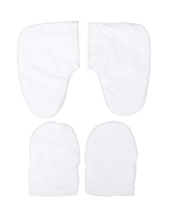Healeved Set Hand Treatment Mitts Wax Mitts Small Mirrors for Crafts Body Wash Wipes Insulated Gloves Paraffin Wax Bath Ear Piercing Cleaning Solution Hand Gloves Mittens White Hand Wax Spa