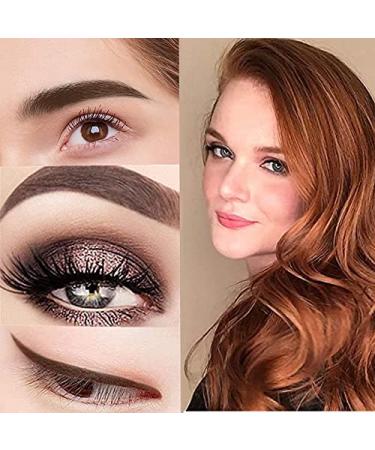 Go Ho 12 PCS Waterproof Eyebrow and Eyeliner Pencil Set - Long-lasting & Sweat-proof Makeup Brow Tint Pen in 3 Colors - Buy Online on GoSupps.com