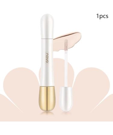 Amagogo 2 in 1 Foundation and Concealer Double Ended Makeup Stick for All Skin Types 7G Liquid Built in Brush Face Contours Stick bright skin - Buy Online on GoSupps.com