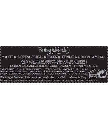  Bottega Verde Bottega Verde - Extra hold eyebrow pencil with vitamin E - brown - Buy Online on GoSupps.com