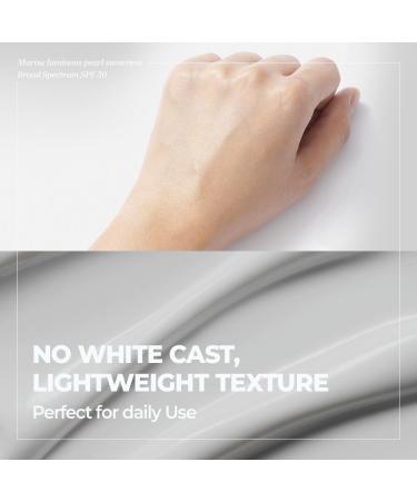 JMsolution Marine Luminous Pearl Sunscreen SPF 50 & 3-Step Deep Moisture Mask Bundle | Hydrating & Brightening Korean Skincare | Daily UV & Blue - Buy Online on GoSupps.com