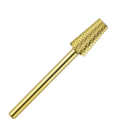 C & I Tapered Barrel Nail Drill Bit for Electric Nail Drill Machine of Nail Art (Grit Fine  Gold) Grit Fine Gold