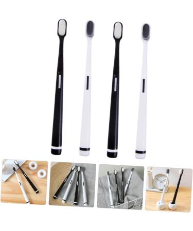 Ipetboom 4-Piece Wangan Hair Toothbrush Set - Soft Brushing Tools for Adults & Pregnant Women | Ultra-Like Camping Toothbrushes with Tooth Gemstones - Buy Online on GoSupps.com