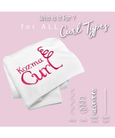 Kozma Curl Microfiber Towel 20x37'' - Absorbent Towel for Curly Hair | Hair Wrap Turban | Anti-Frizz Microfiber Hair Towel - Buy Online on GoSupps.com