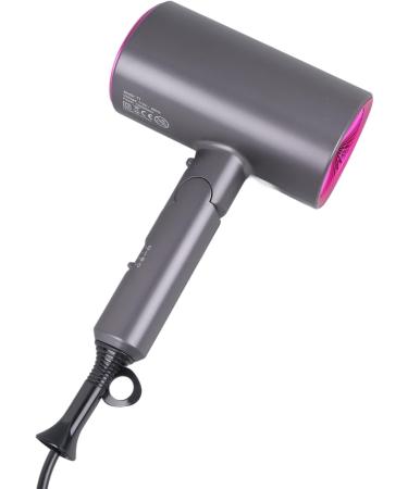 Grey Folding T Shape Electric Hair Dryer - Portable 1200W Blow Dryer for Home Salon Travel - US Plug 110V - Buy Online on GoSupps.com