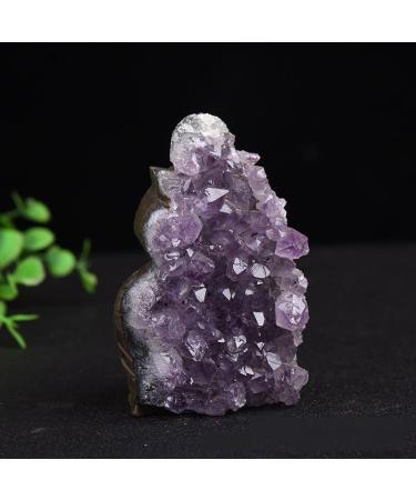 Natural Raw Amethyst Butterfly Girl Quartz Purple Crystal Cluster Stones Specimen Hand Carved Ornaments for Gifts - (Size: 8-10cm) - Buy Online on GoSupps.com