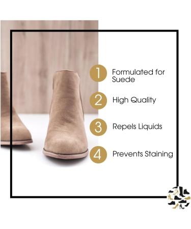 Suede Protector Spray 125ml | Long Lasting Water & Stain Resistance | For Dress Shoes, Trainers, Boots, Heels, Sandals - Buy Online on GoSupps.com