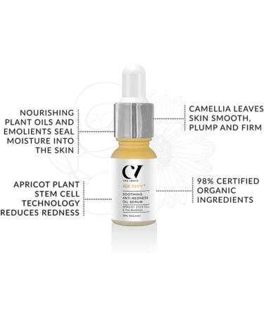 Green People Age Defy+ Soothing Anti-Redness Oil Serum 10ml | Natural & Organic Anti-Ageing Face Oil | Anti-Redness Facial Oil for Mature Skin | Paraben Free & Ethyl Alcohol Free |Cruelty Free & Vegan - Buy Online on GoSupps.com
