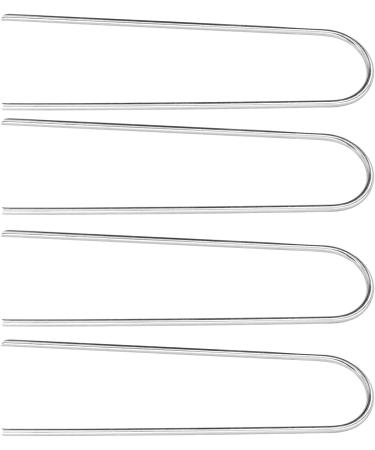 4 Pcs U Shaped Nail Tent Ground Staple High Hardness Stainless Steel Garden Pegs Securing Lawn Supplies - Buy Online on GoSupps.com