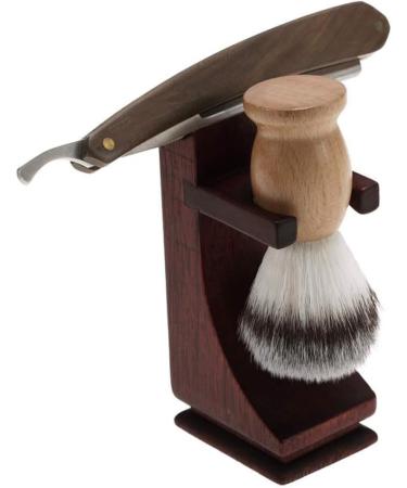 Minkissy 2pcs Electric Shaver Set - Wooden Shaving Stand for Men - International Shipping Available - Buy Online on GoSupps.com