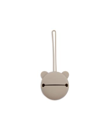 Jollein silicone pacifier box for on the go - Olive Green - Pacifier bag - 7cm - Pacifier storage - Olive Green Olive Green 7cm